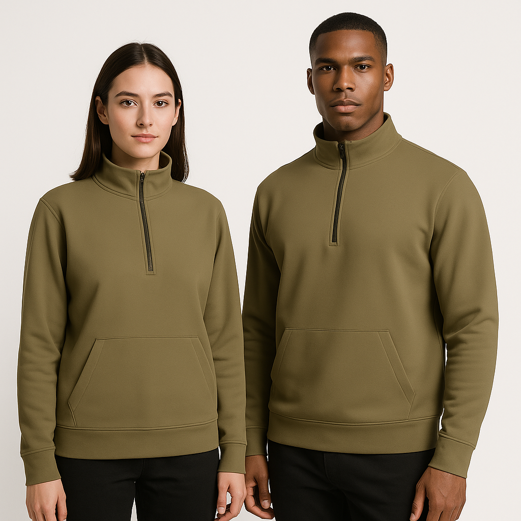 Tailored Quarter-Zip Sweatshirt